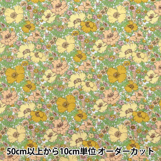[数量从5开始] 织物 “ Liberty Fabrics 60/2 Tenjiku Medu歌曲3632126-BK" Liberty Japan