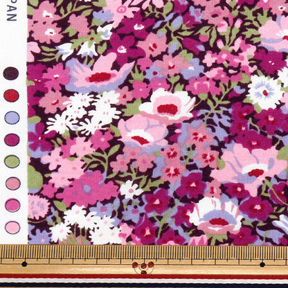 [数量从5开始] 织物 “自由织物60/2 Tenjiku肥皂3639005-BK" Liberty Japan