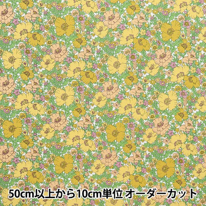 [数量从5开始] 织物 “自由织物Piccadilly Poplin Medu歌曲3632126-BP" Liberty Japan