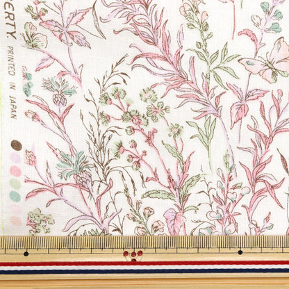 [Quantity starting from 5] Fabric "Liberty Fabrics Flanders Linen Butterfly Medu 363J4226-J25D" Liberty Japan