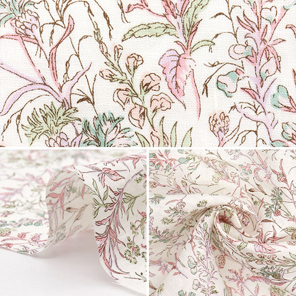 [Quantity starting from 5] Fabric "Liberty Fabrics Flanders Linen Butterfly Medu 363J4226-J25D" Liberty Japan