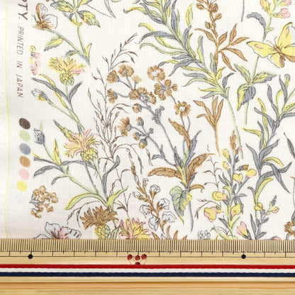 [Quantity starting from 5] Fabric "Liberty Fabrics Flanders Linen Butterfly Medu 363J4226-J25E" Liberty Japan