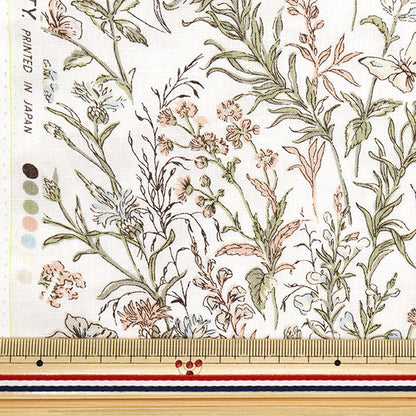 [Quantity starting from 5] Fabric "Liberty Fabrics Flanders Linen Butterfly Medu 363J4226-J25G" Liberty Japan
