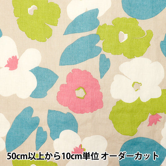 [数量从5开始] 织物 “ Liberty Fabrics Flanders Linen Verve POP 3635139-J25A" Liberty Japan