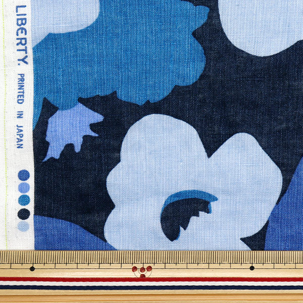 [数量从5开始] 织物 “自由织物Flanders亚麻Verve POP 3635139-J25B" Liberty Japan