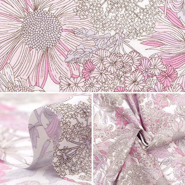 [Quantity starting from 5] Fabric "Liberty Fabrics" Tana lawn Angelica Gala 3631034-J25D" Liberty Japan