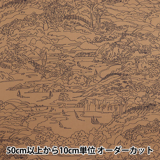 [数量从5开始] 织物 “自由织物有机”塔纳草坪 海边隆隆声157J7490225CU" Liberty Japan
