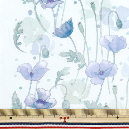 [数量从5开始] 织物 “自由织物” 塔纳草坪 花园罂粟363J7403-25DU" Liberty Japan