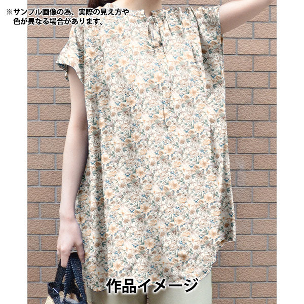 [数量从5开始] 织物 “自由织物” 塔纳草坪 夏季花园363J7408-25CU" Liberty Japan