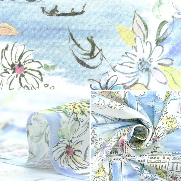 [Quantity starting from 5] Fabric "Liberty Fabrics" Tana lawn Venice 363J7412-25AU" Liberty Japan