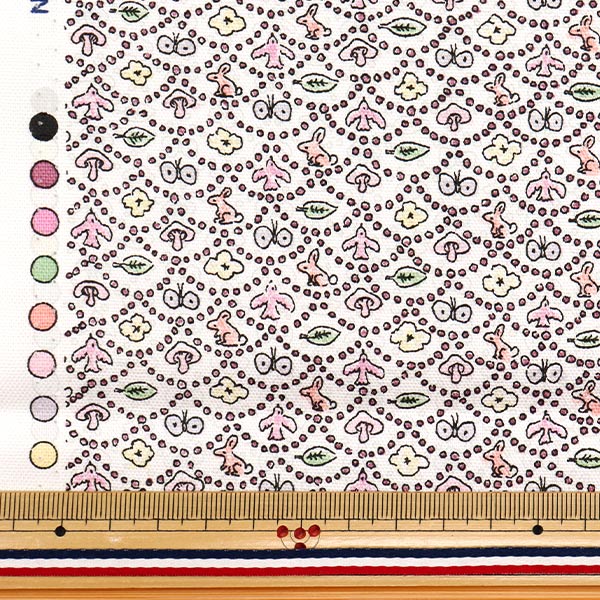 [Quantity starting from 5] Fabric "Liberty Fabrics" Oxford Forest Wave 125% Enlarge Pink DC33507LJ25O" 【Yuzawayaoriginal】