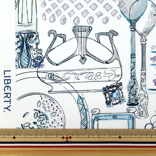 [Quantity starting from 5] Fabric "Liberty Fabrics" Tana lawn Handbook of Sketches 363521925AU" Liberty Japan