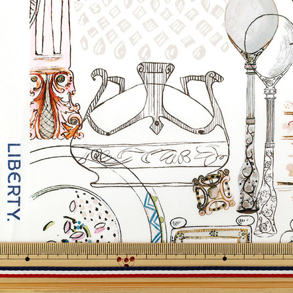 [Quantity starting from 5] Fabric "Liberty Fabrics" Tana lawn Handbook of Sketches 363521925CU" Liberty Japan