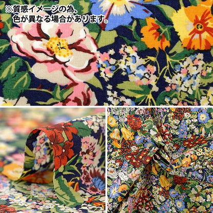 [Quantity starting from 5] Fabric "Liberty Fabrics" Tana lawn Cottage Garden 363524825BU" Liberty Japan