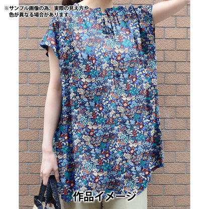 [Quantity starting from 5] Fabric "Liberty Fabrics" Tana lawn Cottage Garden 363524825BU" Liberty Japan