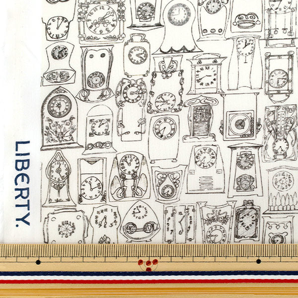 [Quantity starting from 5] Fabric "Liberty Fabrics" Tana lawn Tick ​​Tok 363525225AU" Liberty Japan