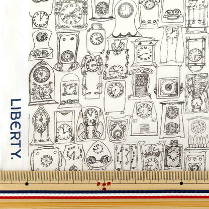 [Quantity starting from 5] Fabric "Liberty Fabrics" Tana lawn Tick ​​Tok 363525225AU" Liberty Japan