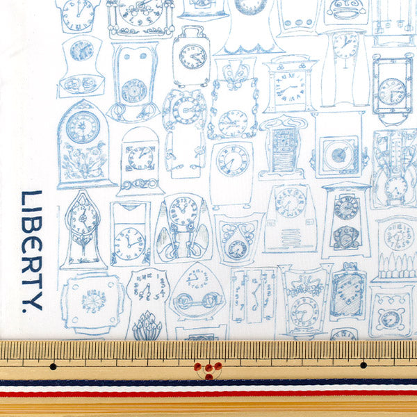 [Quantity starting from 5] Fabric "Liberty Fabrics" Tana lawn Tick ​​Tok 363525225BU" Liberty Japan