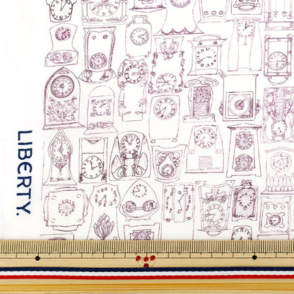 [Quantity starting from 5] Fabric "Liberty Fabrics" Tana lawn Tick ​​Tok 363525225CU" Liberty Japan