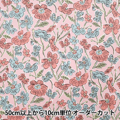 [Quantity starting from 5] Fabric "Liberty Fabrics Corduroy Louise Poppies 1225215-J25B" Liberty Japan