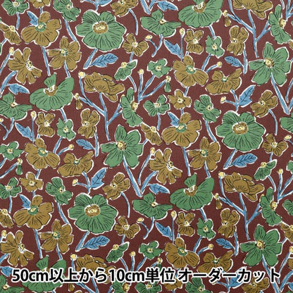 [数量从5开始] 织物 “自由织物 灯芯绒 路易丝·波比斯（Louise Poppies）1225215-p25a" Liberty Japan