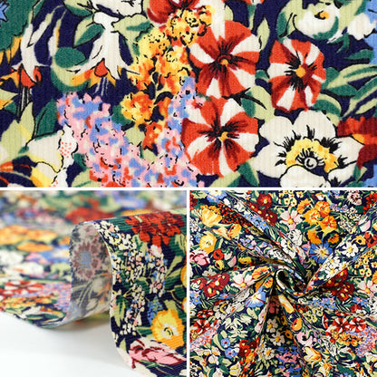 [数量从5开始] 织物 “自由织物” 灯芯绒 小屋花园3635248-25A" Liberty Japan