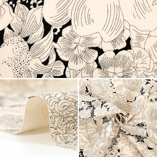 [Quantity starting from 5] Fabric "Liberty Fabrics" Corduroy English Bloom 3635290-25A" Liberty Japan