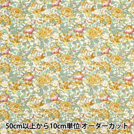 [数量从5开始] 织物 “自由织物有机”塔纳草坪 Powis Rose 157J931-25BU" Liberty Japan