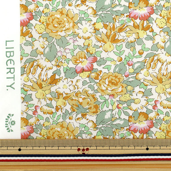 [数量从5开始] 织物 “自由织物有机”塔纳草坪 Powis Rose 157J931-25BU" Liberty Japan