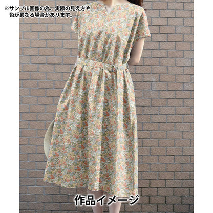 [数量从5开始] 织物 “自由织物有机”塔纳草坪 紫藤157J933-25AU" Liberty Japan