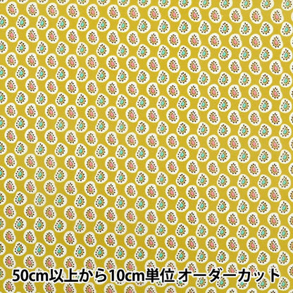 [数量从5开始] 织物 “自由织物有机”塔纳草坪 Farthing Gale Paisley 157J935-25BU" Liberty Japan