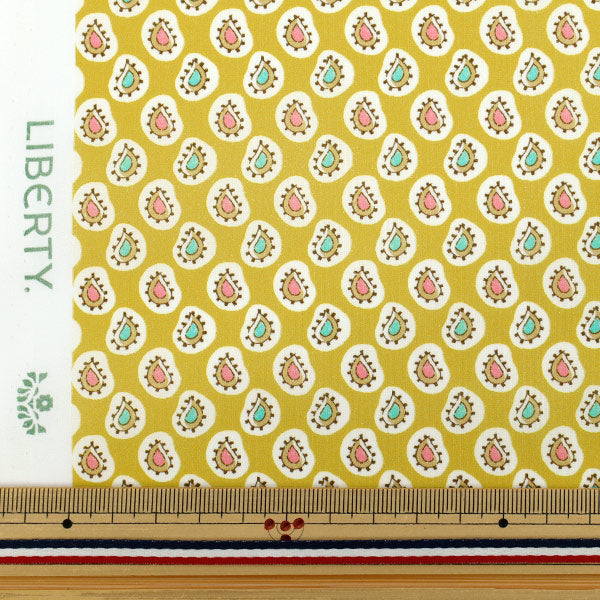 [数量从5开始] 织物 “自由织物有机”塔纳草坪 Farthing Gale Paisley 157J935-25BU" Liberty Japan
