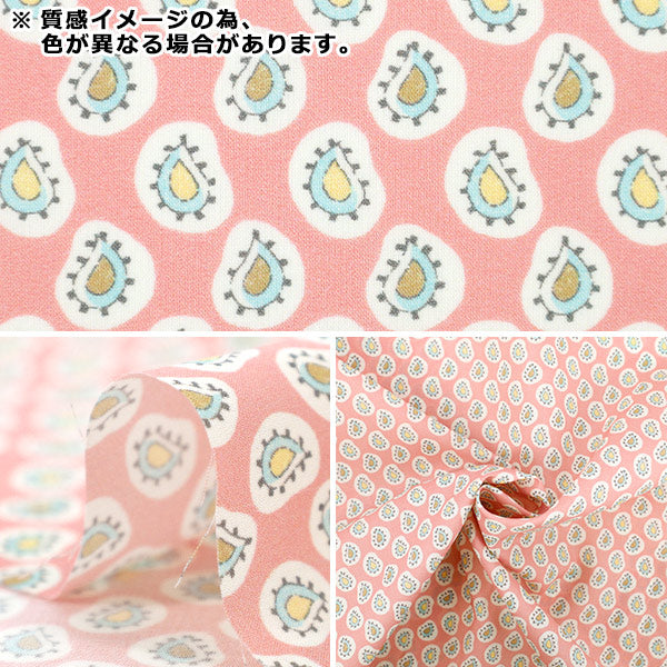 [数量从5开始] 织物 “自由织物有机”塔纳草坪 Farthing Gale Paisley 157J935-25BU" Liberty Japan