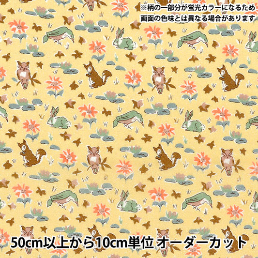 [Quantity starting from 5] Fabric Liberty Fabrics Neon Color Tana lawn Oscar 3339255GNJ25C" Liberty Japan