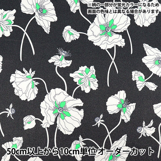 [Quantity starting from 5] Fabric Liberty Fabrics Neon Color Tana lawn Fragile Blooms 3634206GNJ25D" Liberty Japan