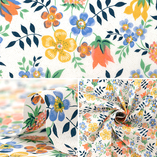 [Quantity starting from 5] Fabric Liberty Fabrics Neon Color Tana lawn Edynum Neon DC32681GJ25A" Liberty Japan