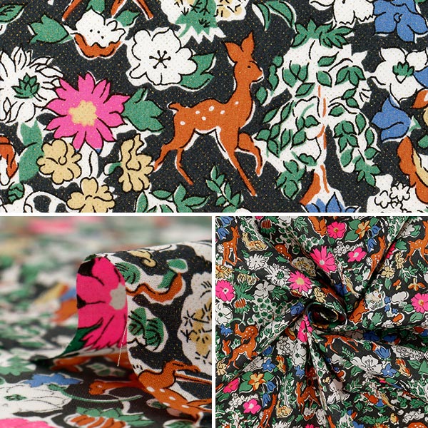 [Quantity starting from 5] Fabric Liberty Fabrics Neon Color Tana lawn Fergus Neon DC35071GJ25D" Liberty Japan