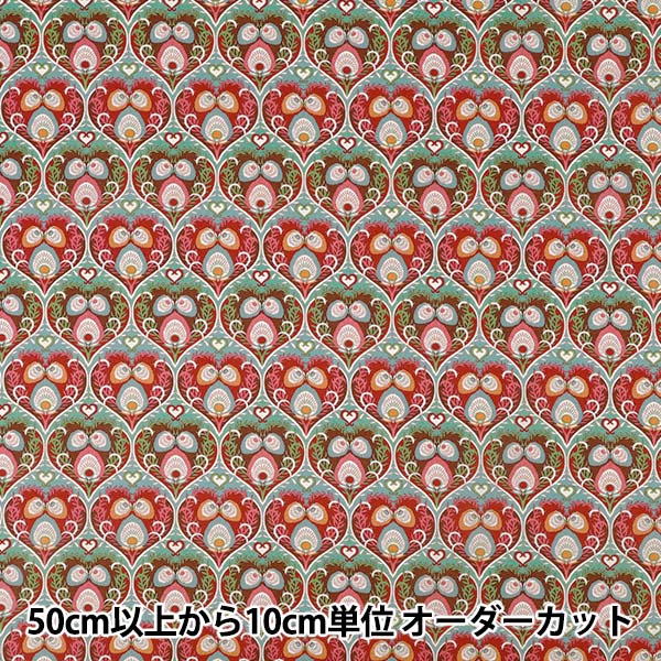 [Quantity starting from 5] Fabric "Liberty Fabrics" Tana lawn Ploom Hearts 363J7590125CU" Liberty Japan