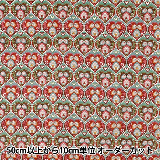 [Quantity starting from 5] Fabric "Liberty Fabrics" Tana lawn Ploom Hearts 363J7590125CU" Liberty Japan