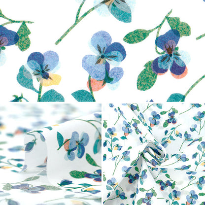 [Quantity starting from 5] Fabric "Liberty Fabrics" Tana lawn Pansy Scatter 363J7590925AU" Liberty Japan