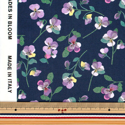 [Quantity starting from 5] Fabric "Liberty Fabrics" Tana lawn Pansy Scatter 363J7590925BU" Liberty Japan