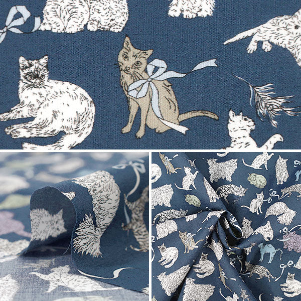[Quantity starting from 5] Fabric "Liberty Fabrics" Tana lawn Co & Eight 363J7591125AU" Liberty Japan