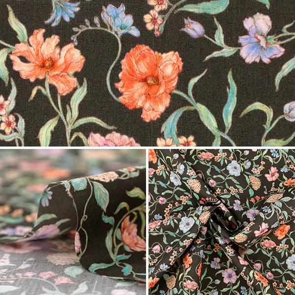 [Quantity starting from 5] Fabric "Liberty Fabrics" Tana lawn Battersea Blooms 363J7591225AU" Liberty Japan
