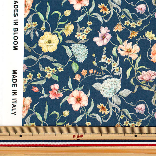 [Quantity starting from 5] Fabric "Liberty Fabrics" Tana lawn Battersea Blooms 363J7591225BU" Liberty Japan