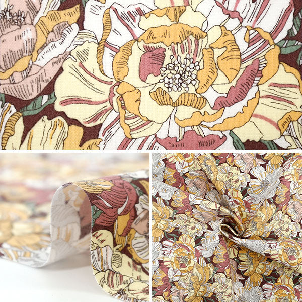 [数量5起] 织物 “Liberty Fabrics 棉质法兰绒 Blackburn 3631226-Y" Liberty Japan