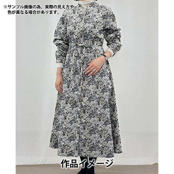 [数量从5开始] 织物 Liberty Fabrics棉质绒布Blackburn 3631226-J25A" Liberty Japan