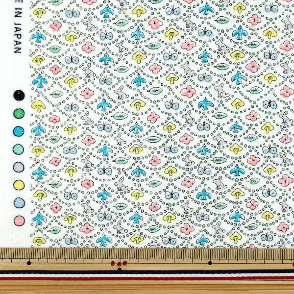 [数量5起] 织物 『Liberty Fabrics 棉质法兰绒 森林波浪 DC33507L-W" Liberty Japan