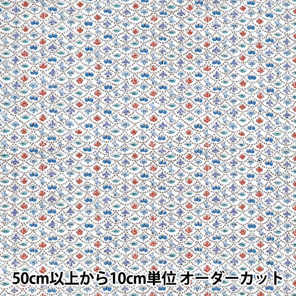 [数量5起] 织物 『Liberty Fabrics 棉法兰绒 森林波 DC33507L-J25S" Liberty Japan