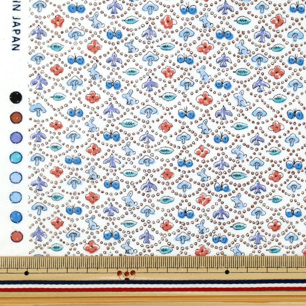 [数量5起] 织物 『Liberty Fabrics 棉法兰绒 森林波 DC33507L-J25S" Liberty Japan