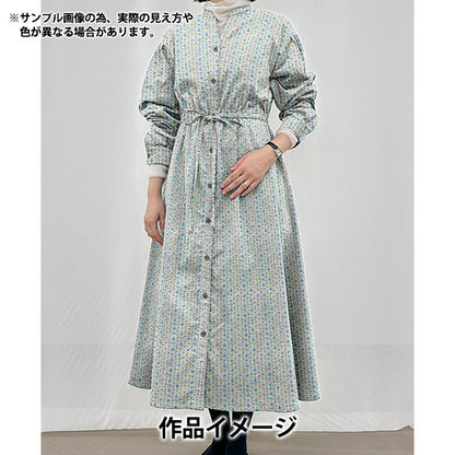 [数量5起] 织物 『Liberty Fabrics 棉法兰绒 森林波 DC33507L-J25S" Liberty Japan